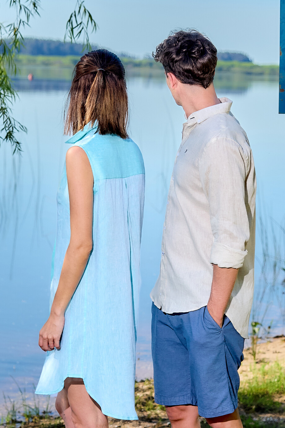 Camisa de Lino Beige