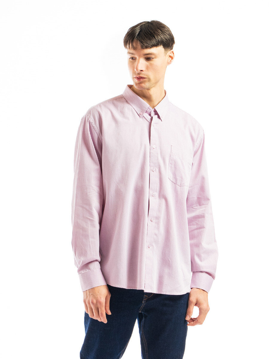 Camisa Simil Lino - Bordo 