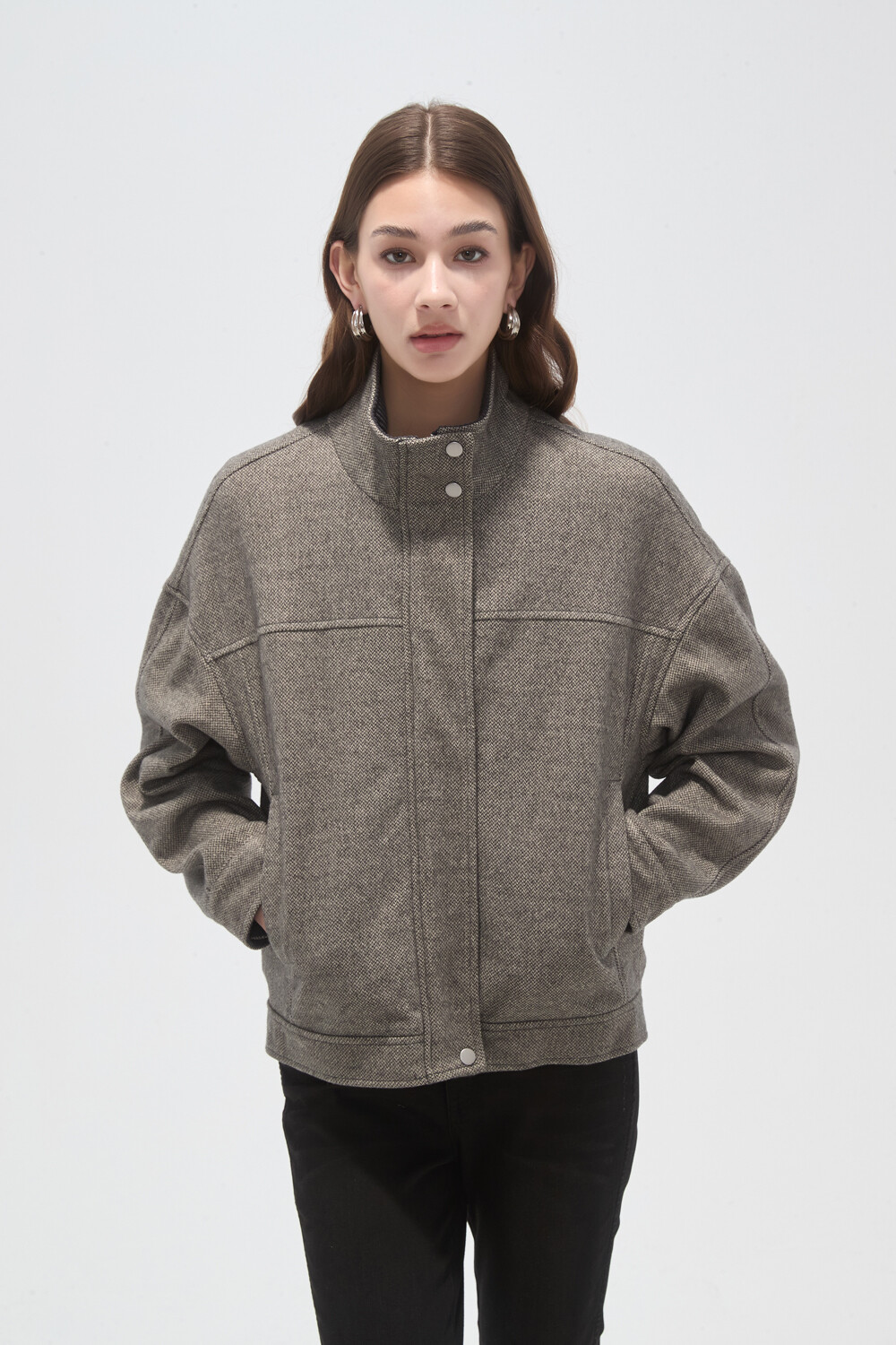 Campera Naiar Gris Melange