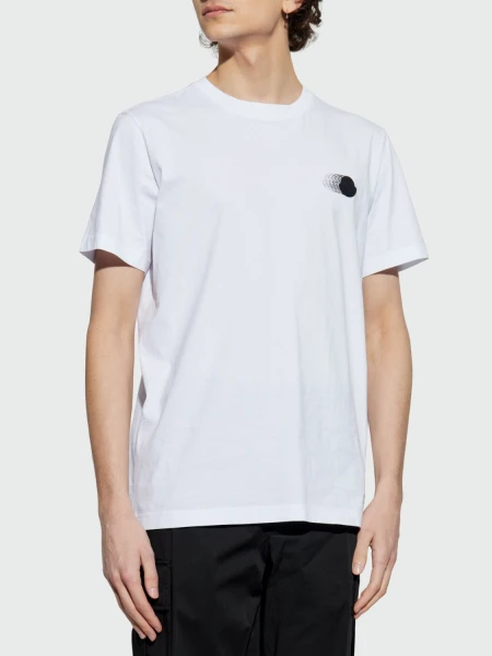 Moncler - Remera de Algodón Logo 0