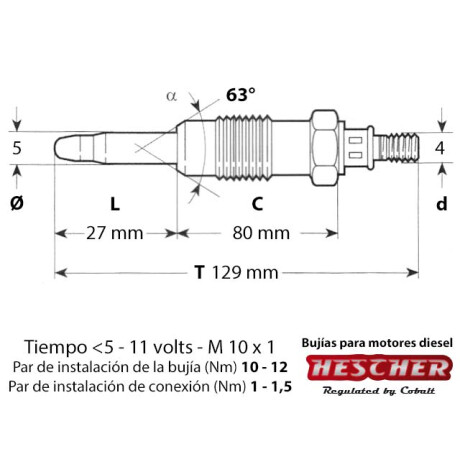 CALENTADOR MERCEDES BENZ W202 W203 W210 W211 SPRINTER 2.2 3.2 11V 5=C.9793 HESCHER CALENTADOR MERCEDES BENZ W202 W203 W210 W211 SPRINTER 2.2 3.2 11V 5=C.9793 HESCHER