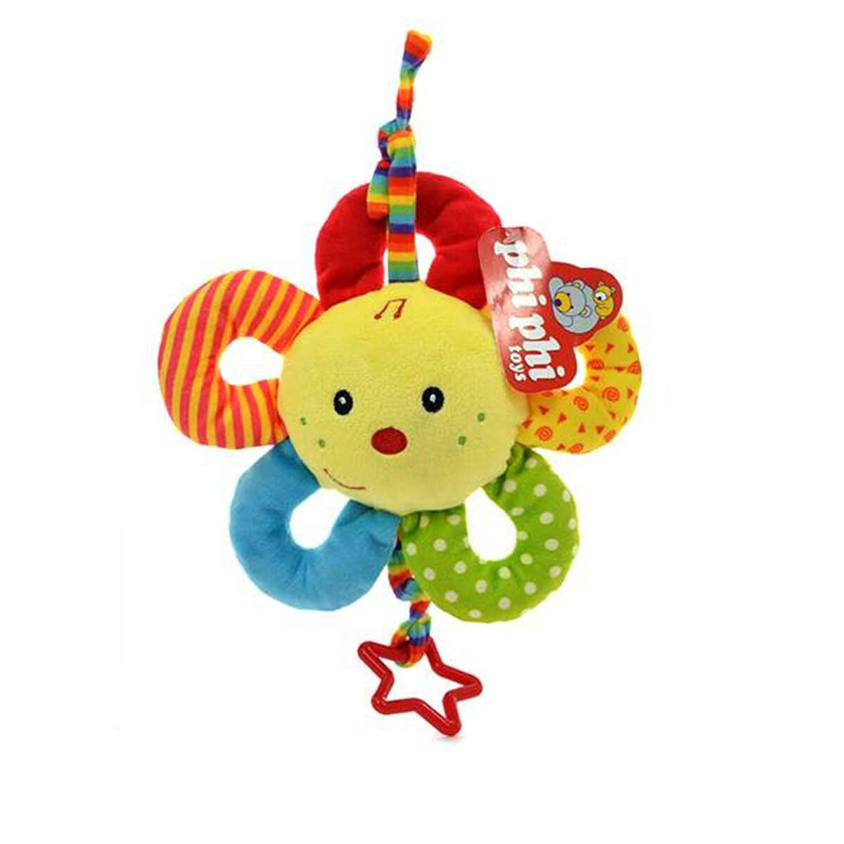 Dormidera Musical Peluche P/ Bebes 25cm Móvil De Cuna - Amarillo-F 