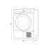 Secarropas Whirlpool 9Kg Blanco W3D91WEES Secarropas Whirlpool 9Kg Blanco W3D91WEES