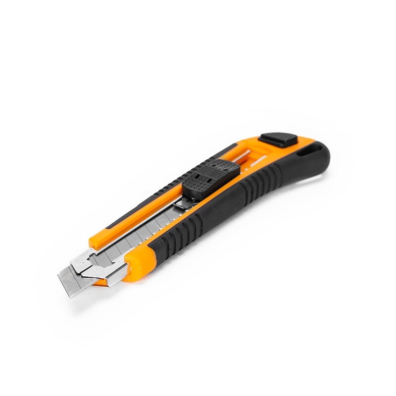 DINGQI TRINCHETA SOFT GRIP ABS+ALUMINIO SK5 18X100MM Dingqi Trincheta Soft Grip Abs+aluminio Sk5 18x100mm