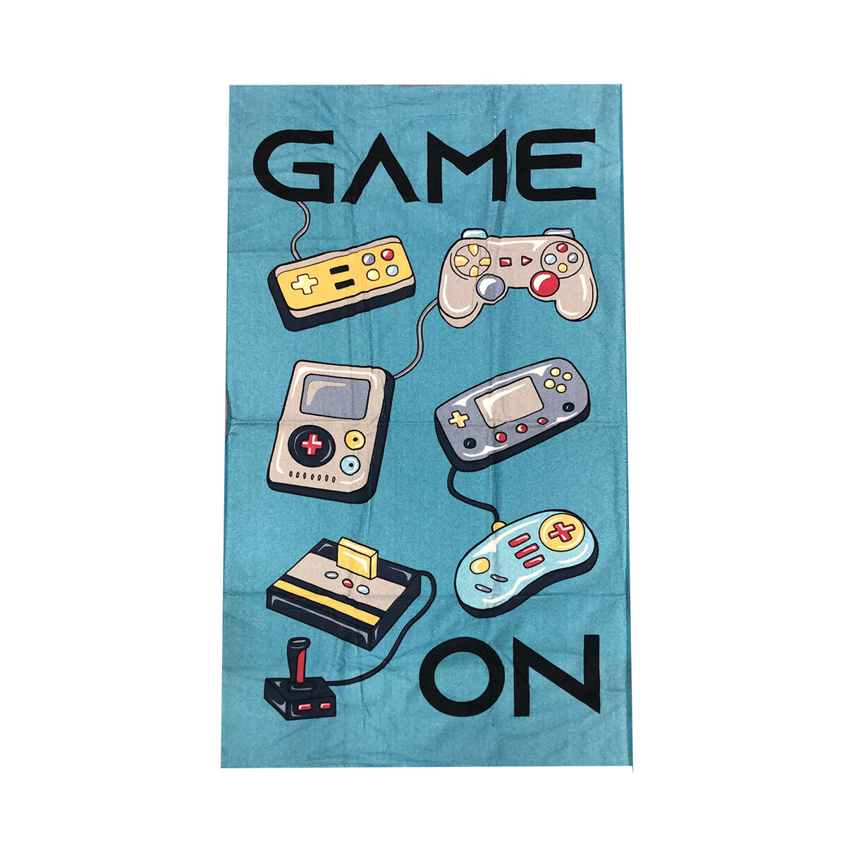 Toalla Infantil Playera Felpa Varios Diseños 70 x 130 cm 100% Algodón - Game 