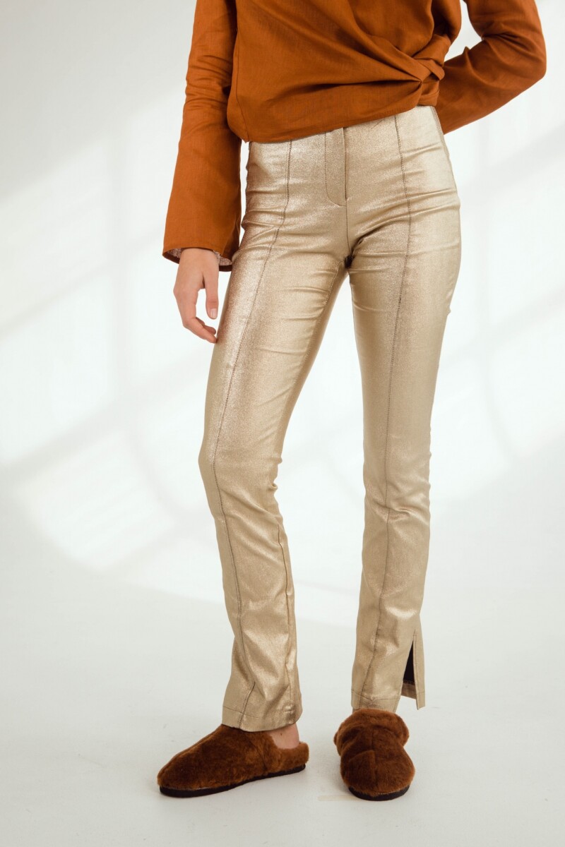 PANTALON CORIN INSECT - Dorado 