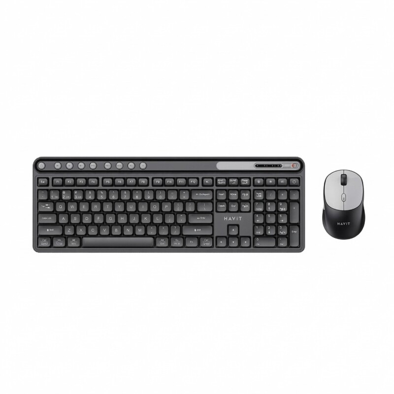 Pack Havit Gaming series KB271WB negro y gris c/ mouse inalambrico y teclado USB Pack Havit Gaming series KB271WB negro y gris c/ mouse inalambrico y teclado USB