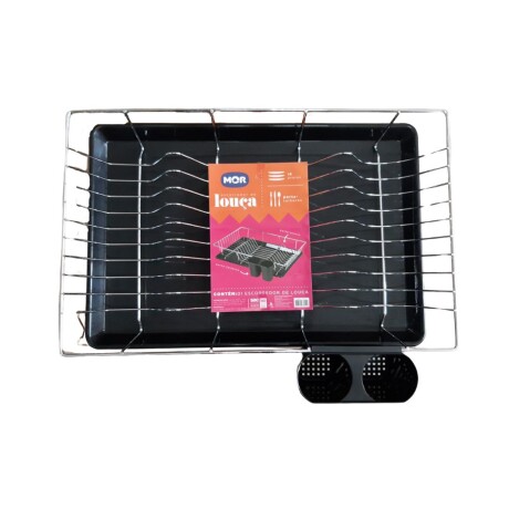 ESCURRIDOR DE PLATOS MOR ACERO CON NEGRO ESCURRIDOR DE PLATOS MOR ACERO CON NEGRO