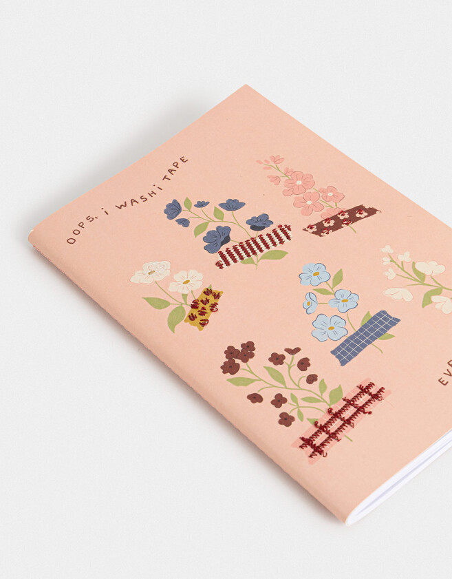 Anotadores Cuadernos y Memos Cuaderno A5 Tapa Blanda Encuadernado Con Bordados - Rosa Claro