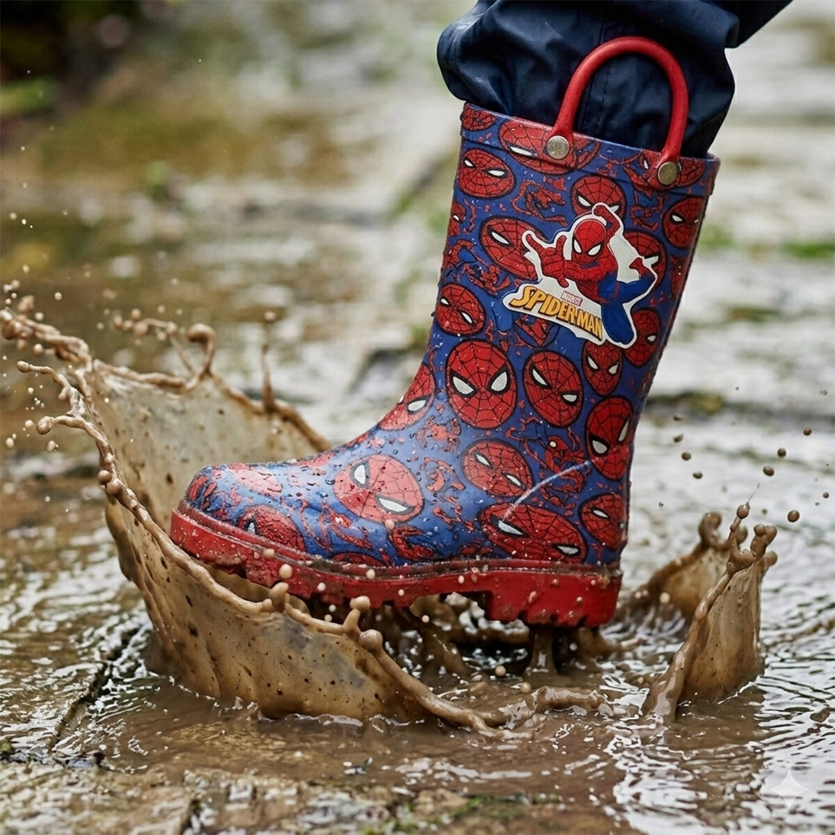 Botas de Lluvia Infantiles Spiderman Talle 24 al 30 