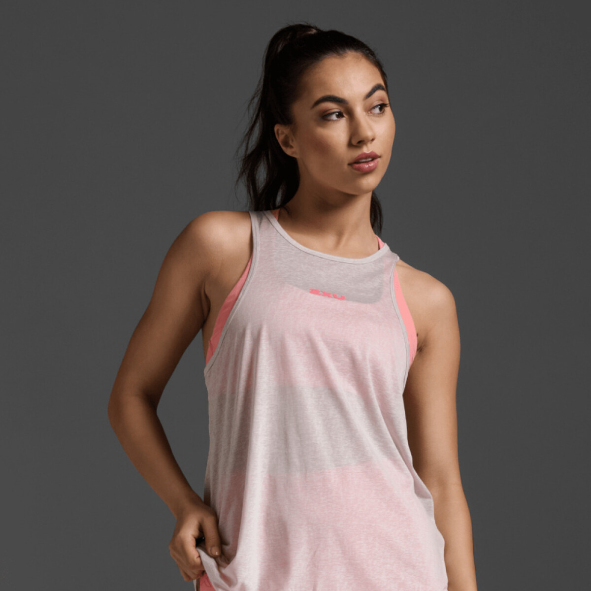 Polo Running ReLight Mujer - Moon/pink Glow 