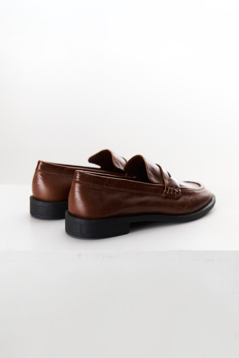 MOCASIN COMBI MARRON