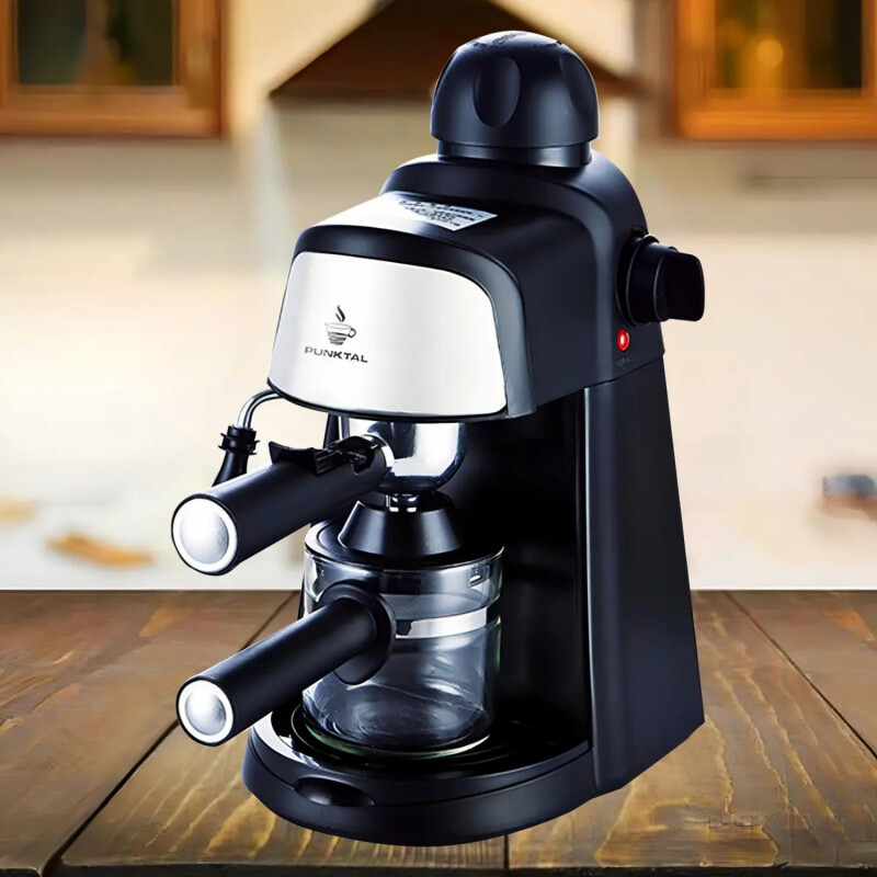 Cafetera Expresso Punktal de 3,5 bares 800W Negra Cafetera Expresso Punktal de 3,5 bares 800W Negra