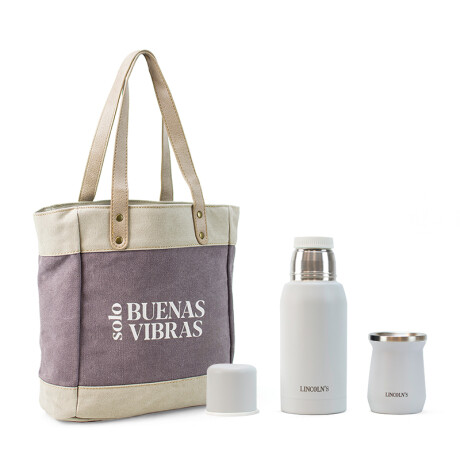 KIT MATERO PERSEUS UVA SOLO BUENAS VIBRAS CON BLANCO