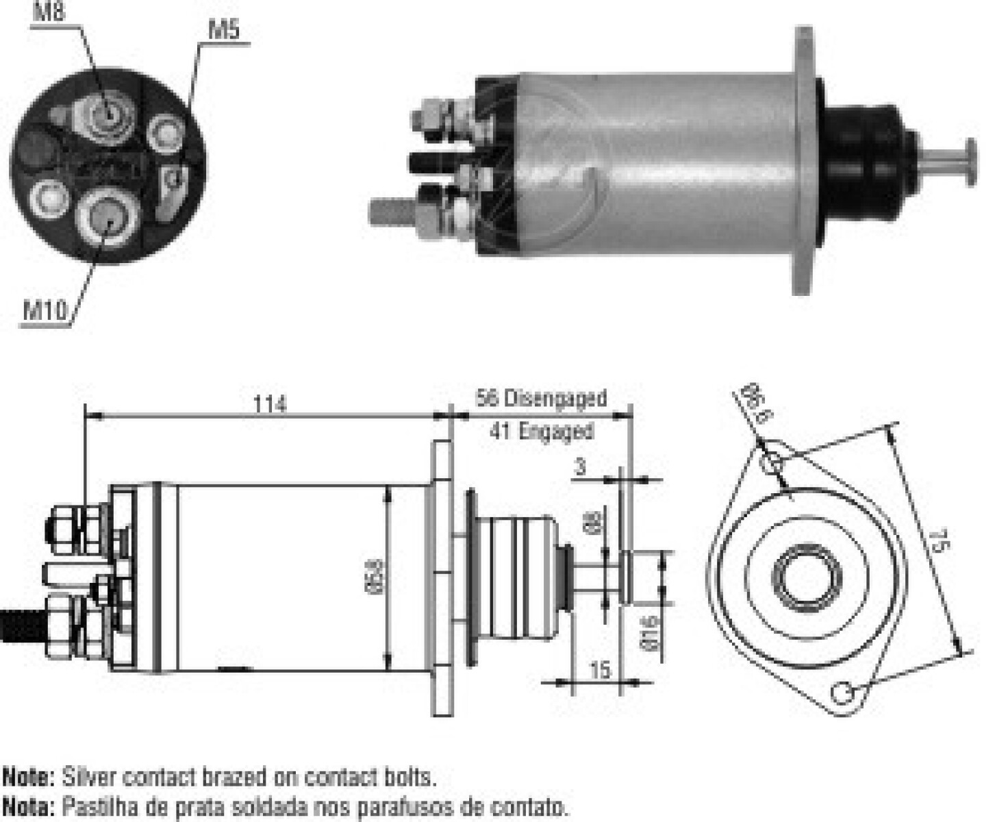 AUTOMATICO DE ARRANQUE MERCEDES BENZ 712 914 OM904 906 924 926 ELECT 24V D.REMY 29MT ZM 