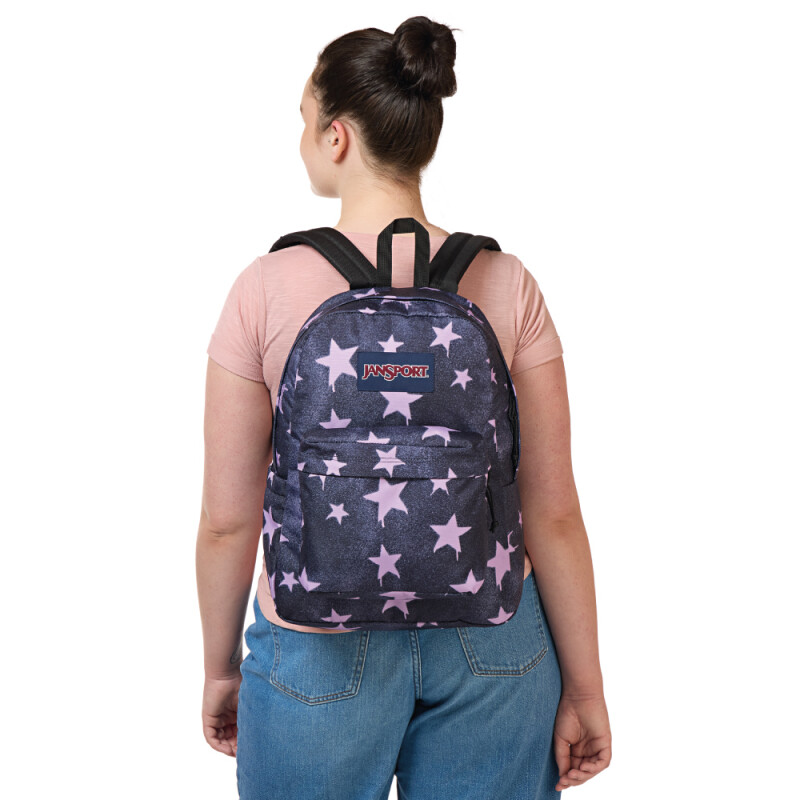 Mochila Portalaptop Superbreak Plus Sprayed Stars Pastel Lilac