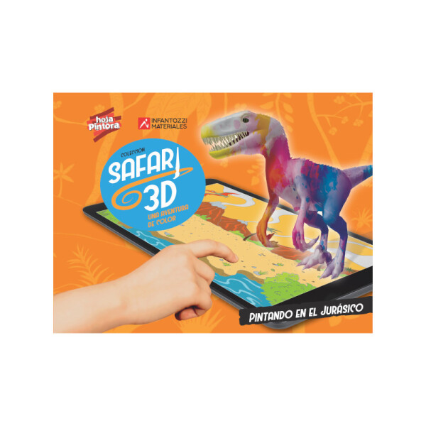 Libro Safari 3D Pintando en el Jurásico Única