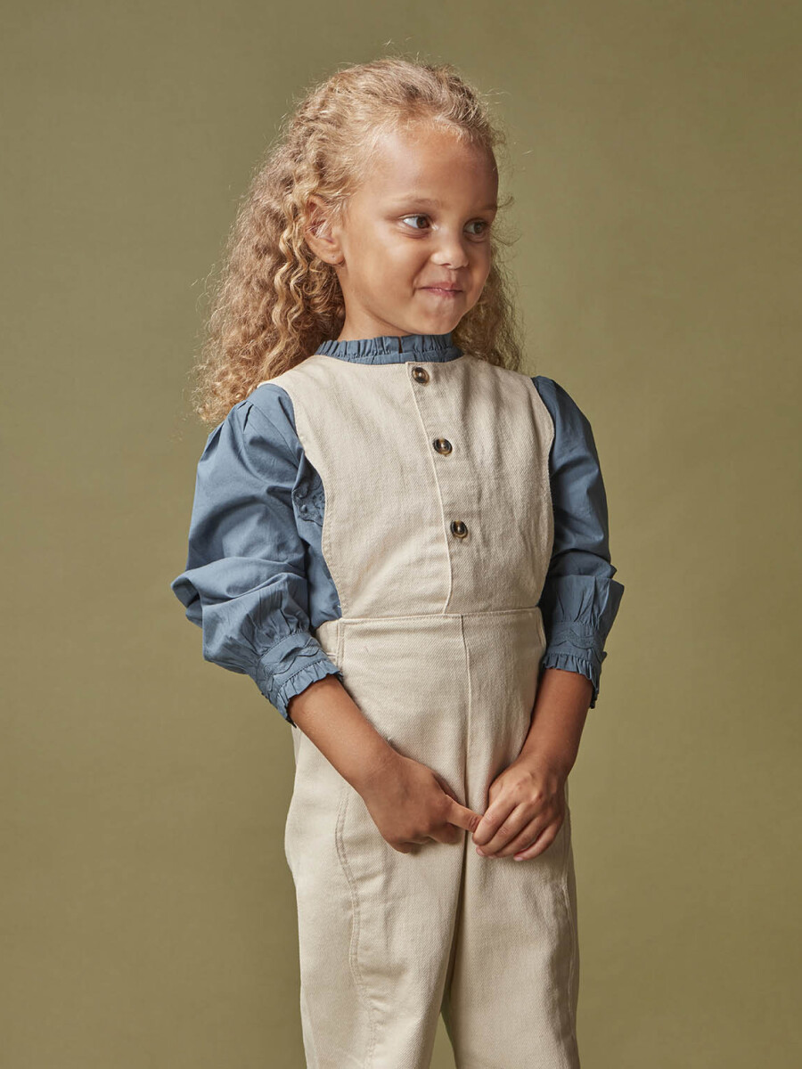 Peto Con Costuras Onduladas Piedra