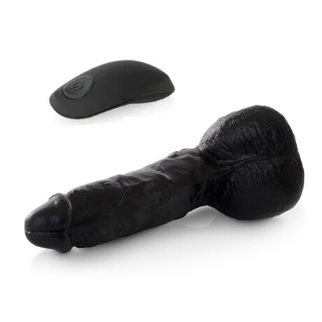 Vibrador Realista A Control Remoto Recargable USB Negro