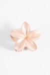 Broche flor hibisco beige claro