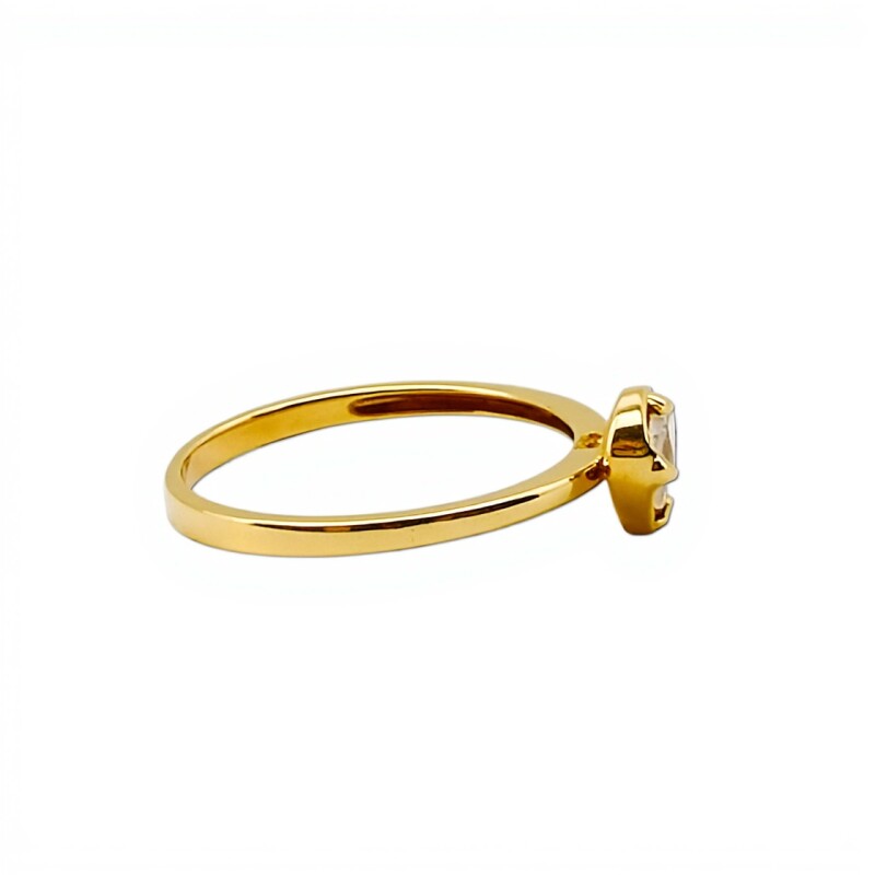 Anillo Corazón-Oro 18k-Piedra Zirconia-AN9512 conpiedra