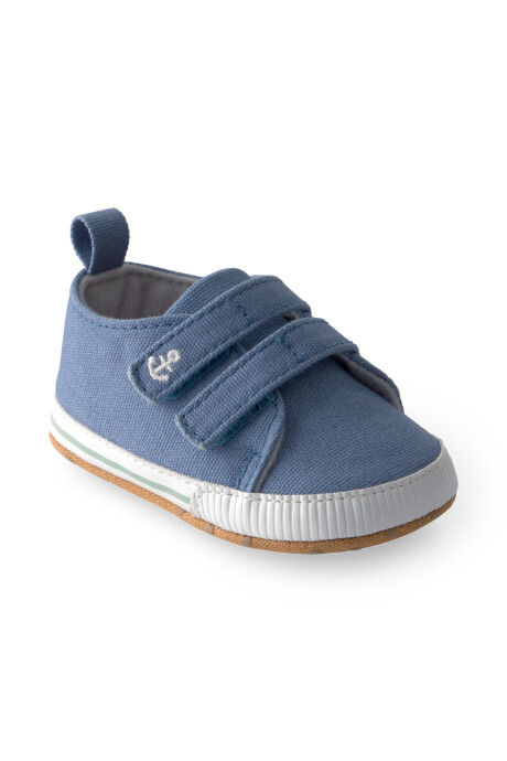 Zapatito chambray con velcro Sin color