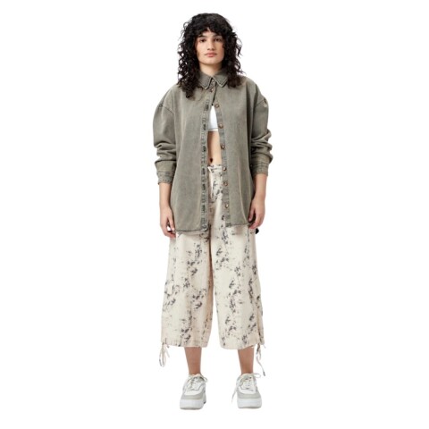 BERMUDA SKATER PRINT XXS-L GRIS CLARO