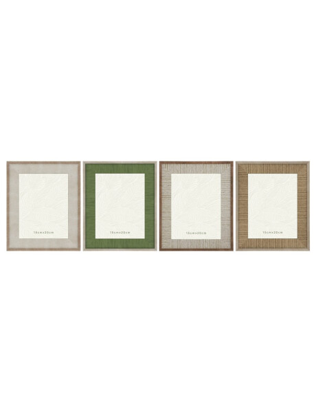 PORTARRETRATO PS 15X20CM TEXTURADA NATURAL Y VERDE PORTARRETRATO PS 15X20CM TEXTURADA NATURAL Y VERDE