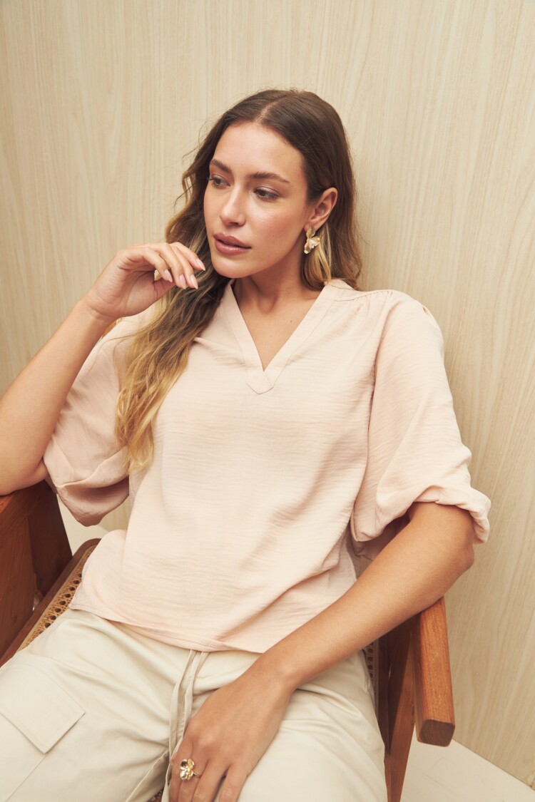 BLUSA PETALO Rosa Bebé