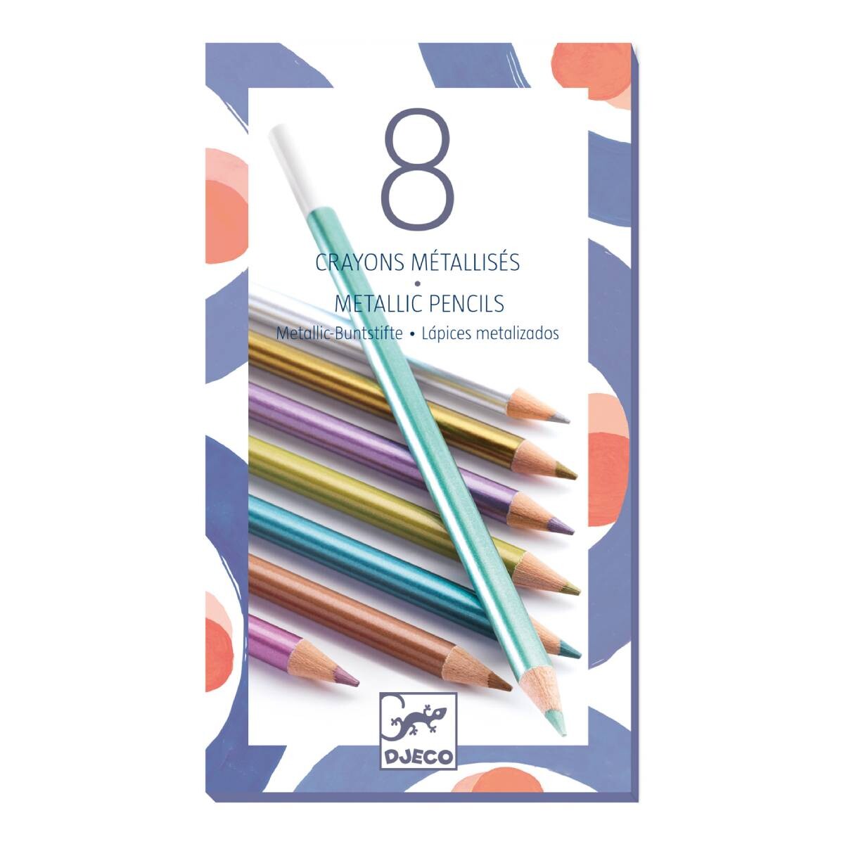 Lápices de Colores Metálicos x8 Djeco 