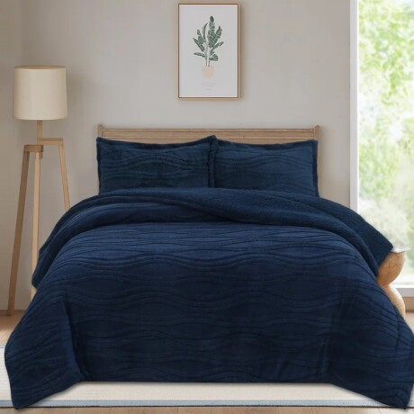 Acolchado Plumon Endredon 2 Plazas Azul Acolchado Plumon Endredon 2 Plazas Azul