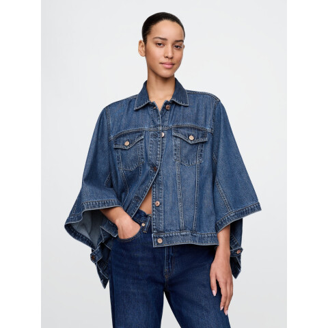 ULTRASOFT DENIM CAPE MEDIUM INDIGO 15