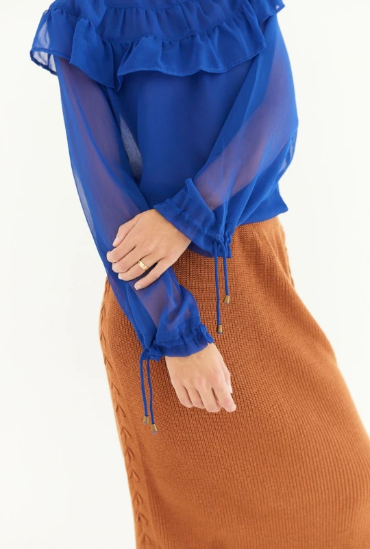 Knit Skirt Marron