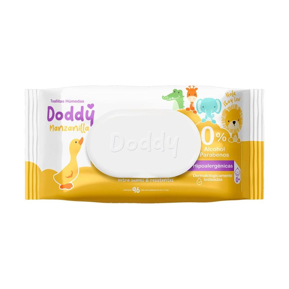 DODDY TOALLITAS HUMEDAS MANZANILLA PAQ.