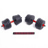 Set de 2 Mancuernas + Barra 3 en 1 + 25 kg en pesas Randers Set de 2 Mancuernas + Barra 3 en 1 + 25 kg en pesas Randers