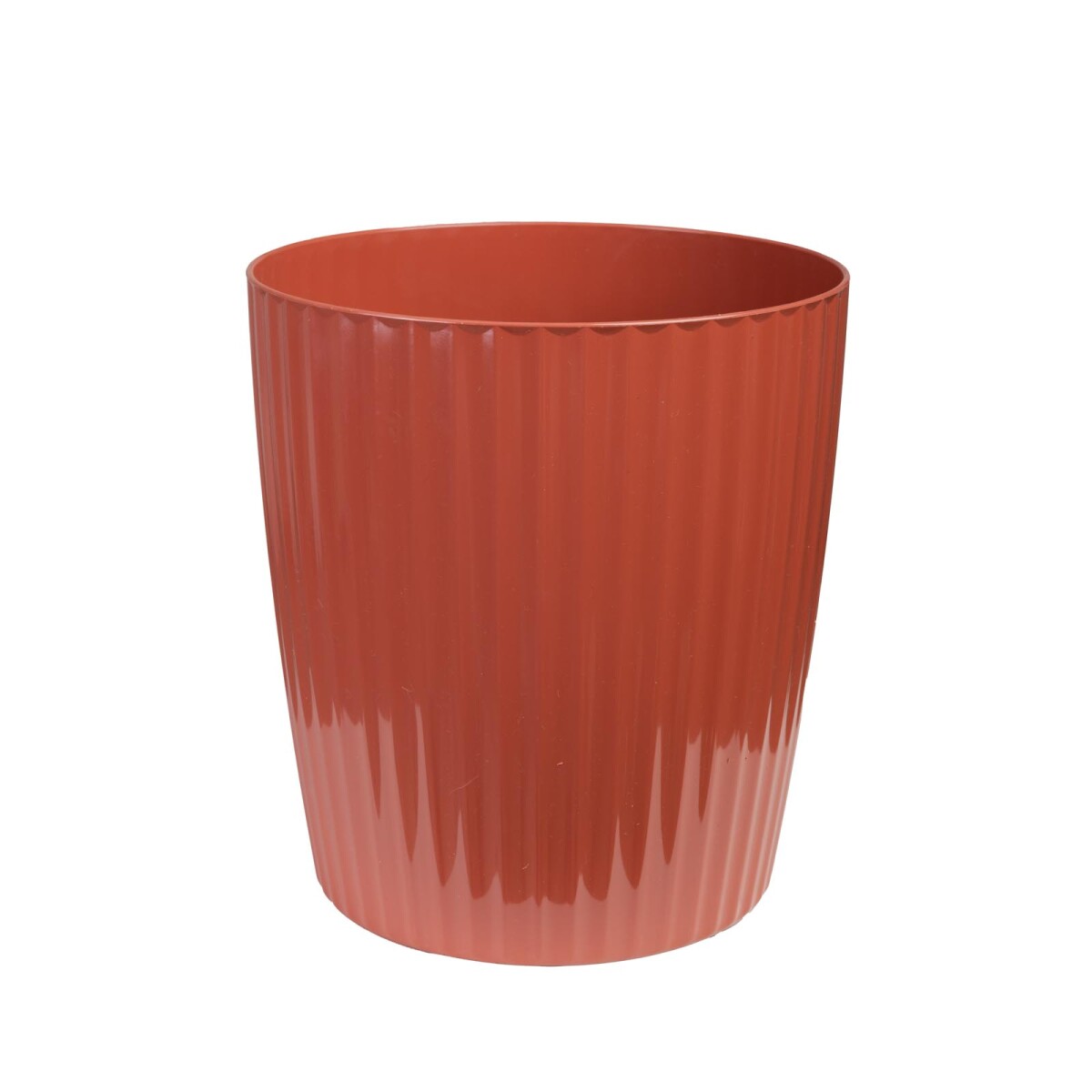 MACETA - PLASTICO NARANJA 20*22CM 