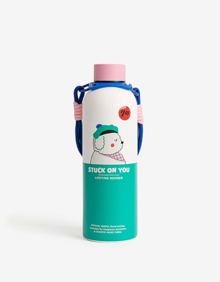 Botella Metálica Estampada - Combinacion Multicolor 