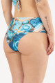 Bilbao curvy control print Aquamarine