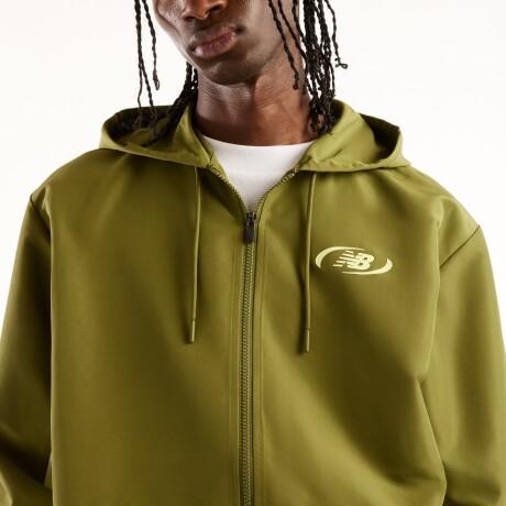 Campera New Balance de Hombre - Trackside - MJ62Y8SJGEE GREEN