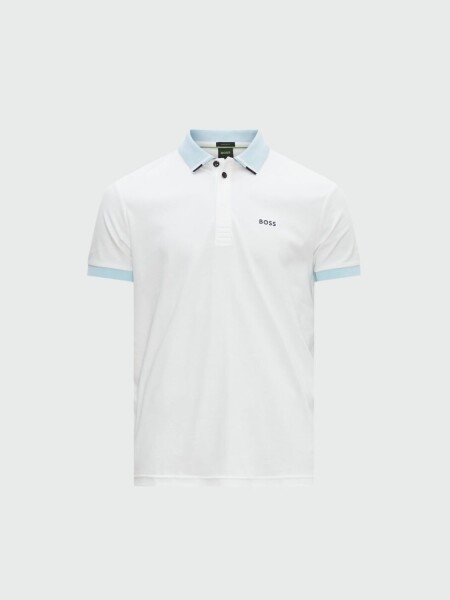 Hugo Boss -Remera Polo Regular Fit, Paddy 1 Blanco