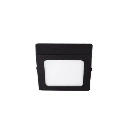 Panel LED Cuadrado de Adosar Negro 6W Luz Cálida Panel LED Cuadrado de Adosar Negro 6W Luz Cálida