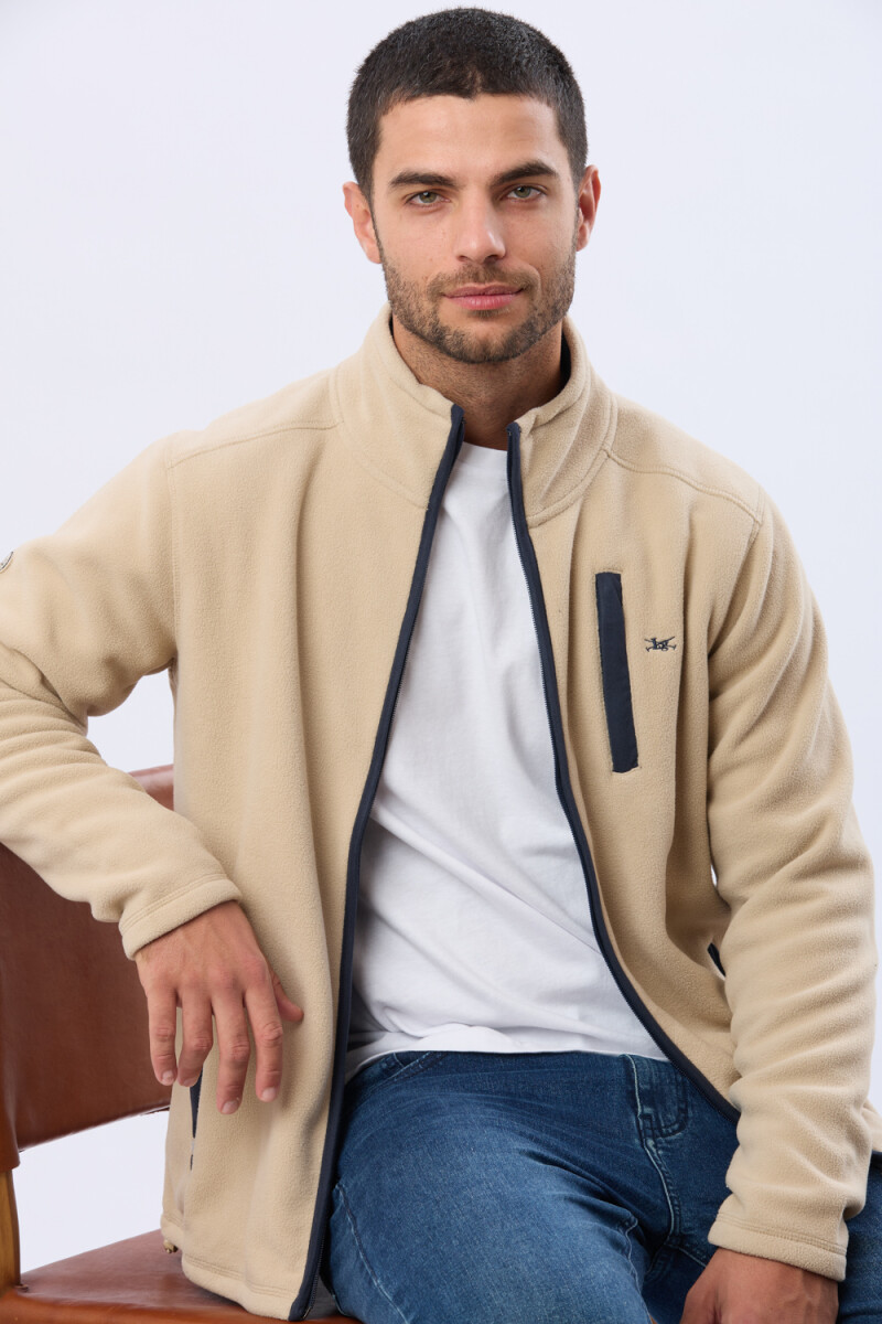 CAMPERA POLAR DE ABRIGO - Beige 