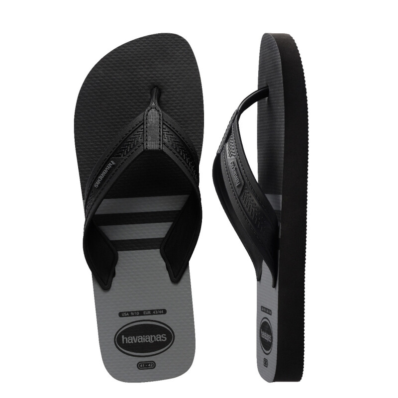 Sandalias Havaianas City Basic Masculino Negro - Gris