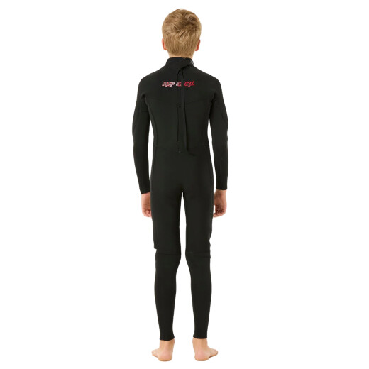 Traje Rip Curl Dawn Patrol de Niño Back Zip 4/3 - Negro Traje Rip Curl Dawn Patrol de Niño Back Zip 4/3 - Negro