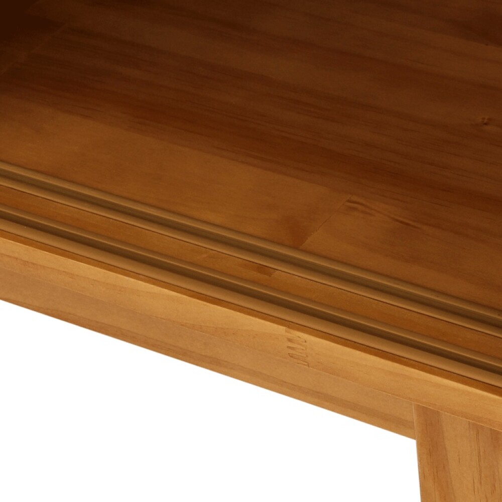 ARMARIO DE MADERA MACIZA CON 2 PUERTAS CORREDIZAS DE RATÁN Y ESTANTES ARMARIO DE MADERA MACIZA CON 2 PUERTAS CORREDIZAS DE RATÁN Y ESTANTES