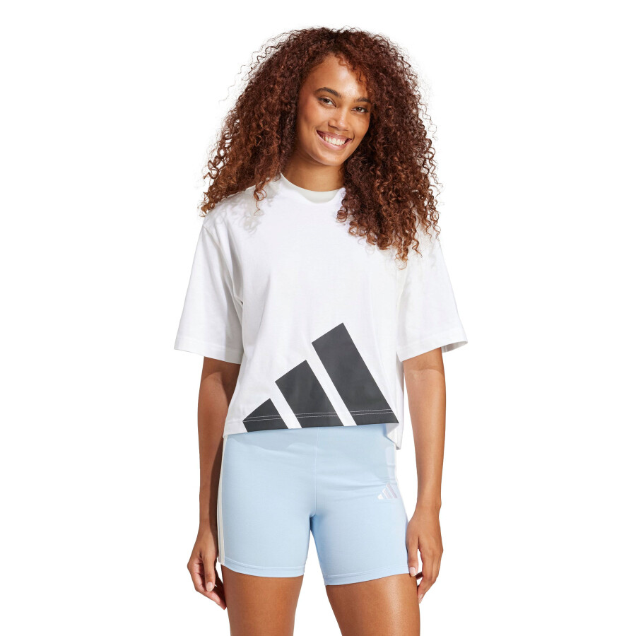 Remera de Mujer Adidas Essentials Big Logo Blanco - Negro