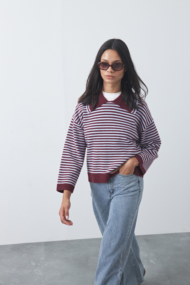 SWEATER <br /> TUMBES Bordó