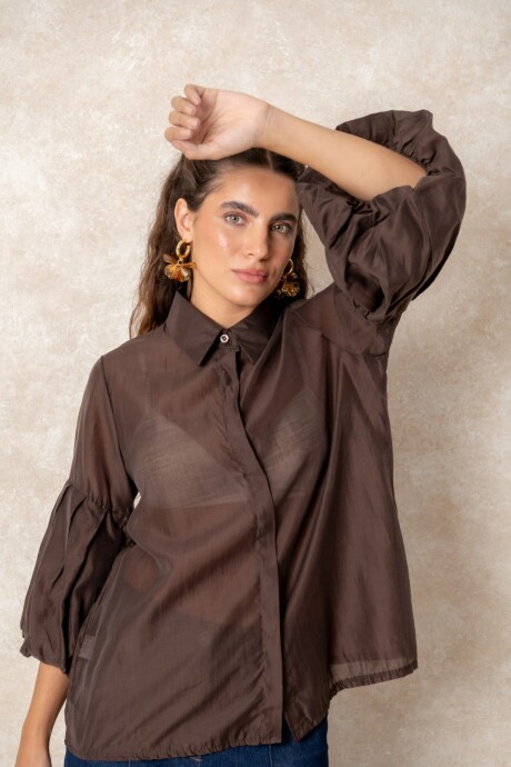 CAMISA BAHIANA Chocolate