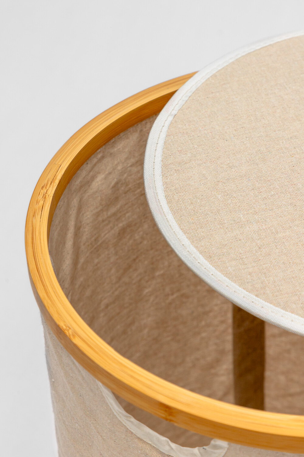 Cesto Solara Liso C/tapa Beige