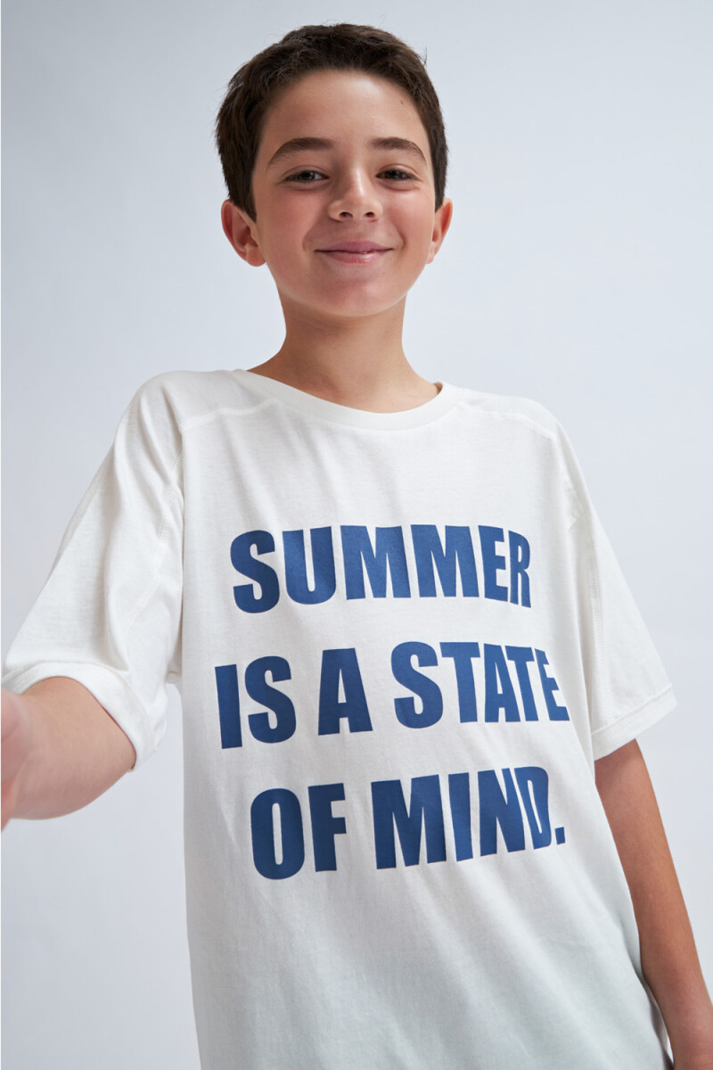 Camiseta manga corta - Summer- Crudo 